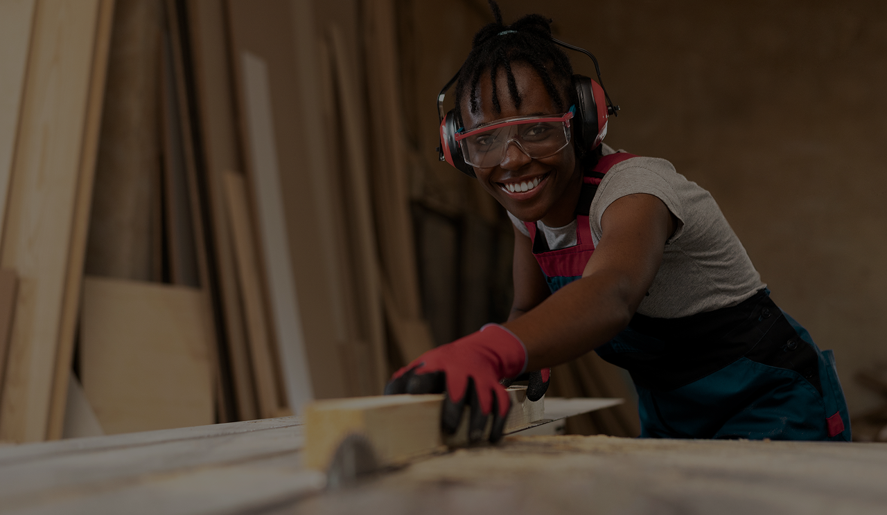 Person working on construction